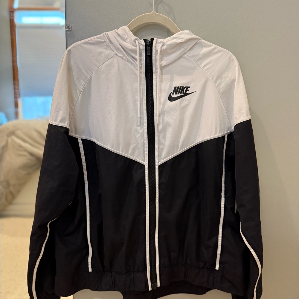 Nike Black and White Windbreaker